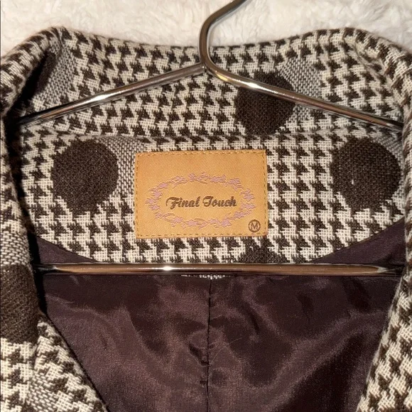 Final Touch Houndstooth and Polka Dot Coat - Picture 2 of 5